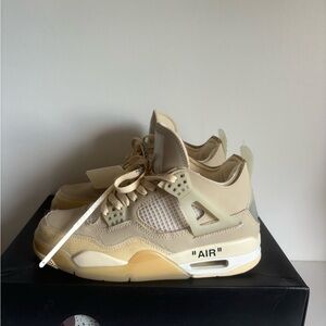 Jordan 4 off white “sail”, men’s size 7